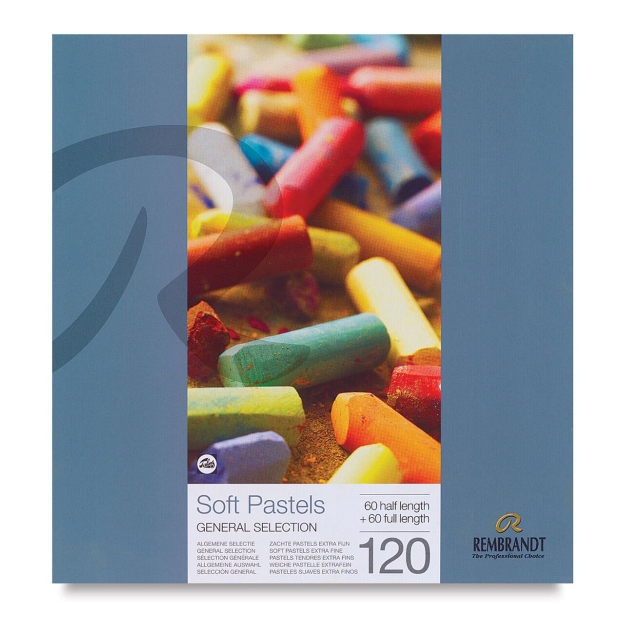 Rembrandt Soft Pastel Set - Set of 120, Assorted Colors, 60 Full Sticks and 60 Half Sticks